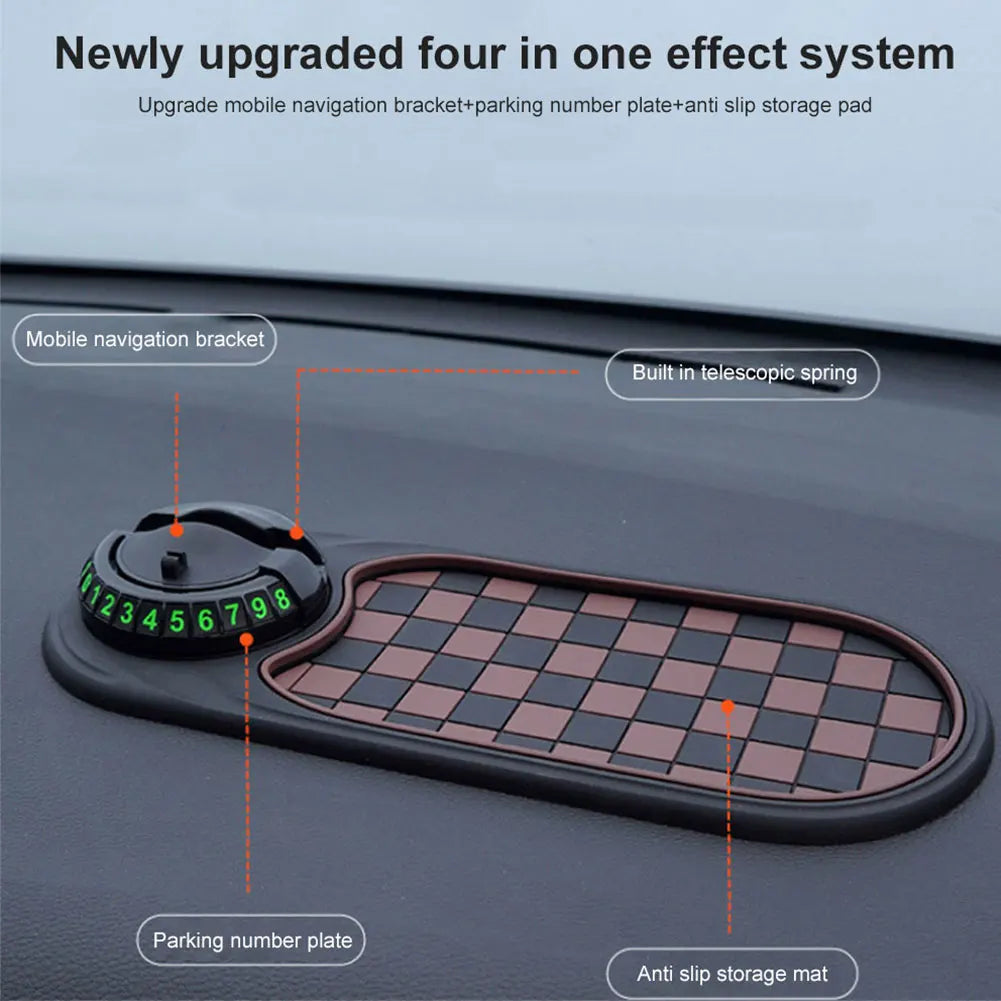 Multifunction Car Anti-Slip Mat Dashboard Cell Phone Holder Silicone Dashboard Car Pad Mat for Phones Keys Gadgets